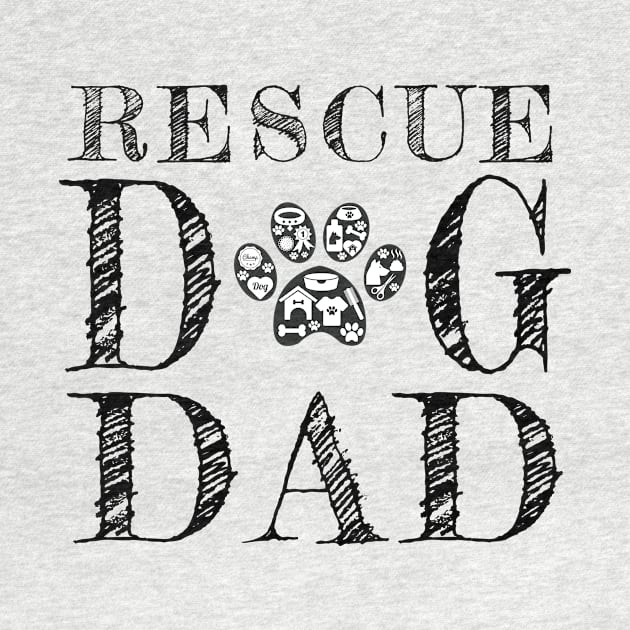 Rescue Dog Dad by JKA